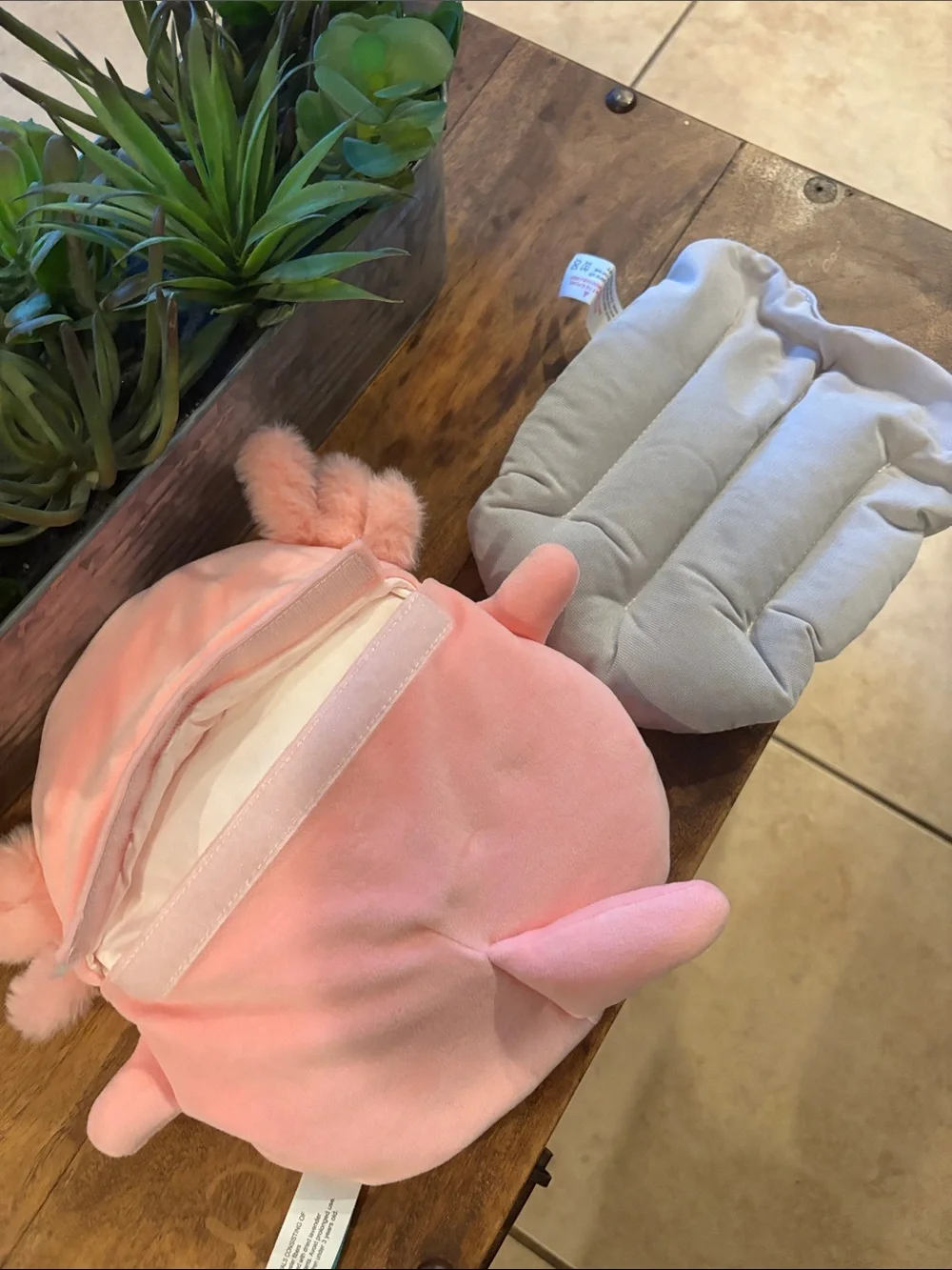 Archie the Pink Axolotl Plush heating pad Squishmallow